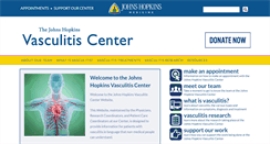 Desktop Screenshot of hopkinsvasculitis.org