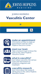 Mobile Screenshot of hopkinsvasculitis.org