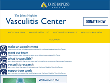 Tablet Screenshot of hopkinsvasculitis.org